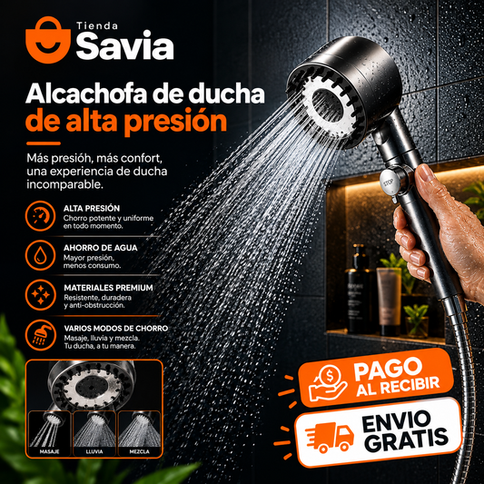 🚿 HydroMax Pro - Alcachofa de ducha de alta presión